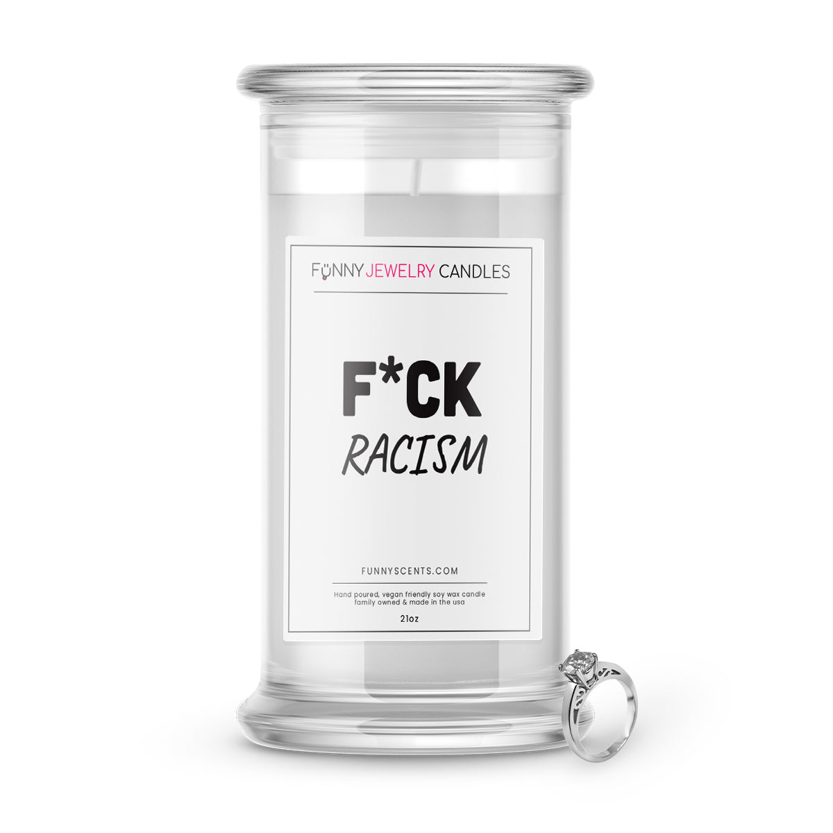 F*ck Racism Jewelry Funny Candles