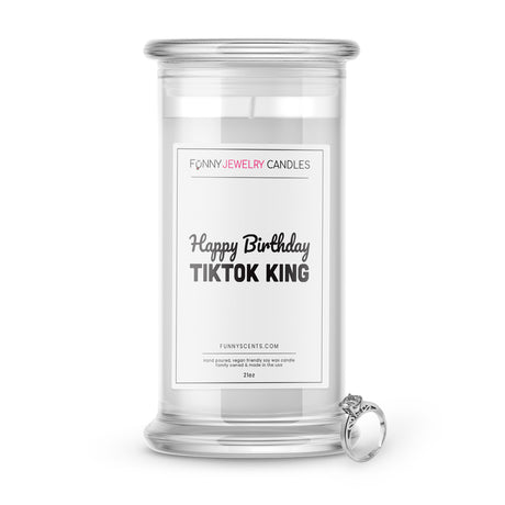 happy birthday tiktok king jewelry funny candle