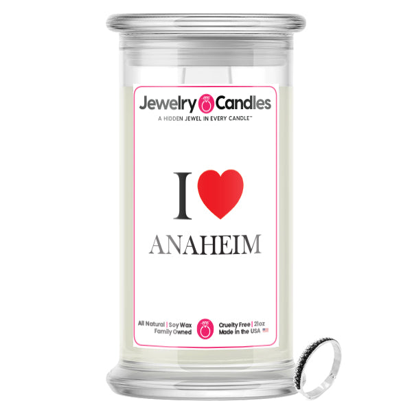 I Love ANAHEIM Jewelry City Love Candles