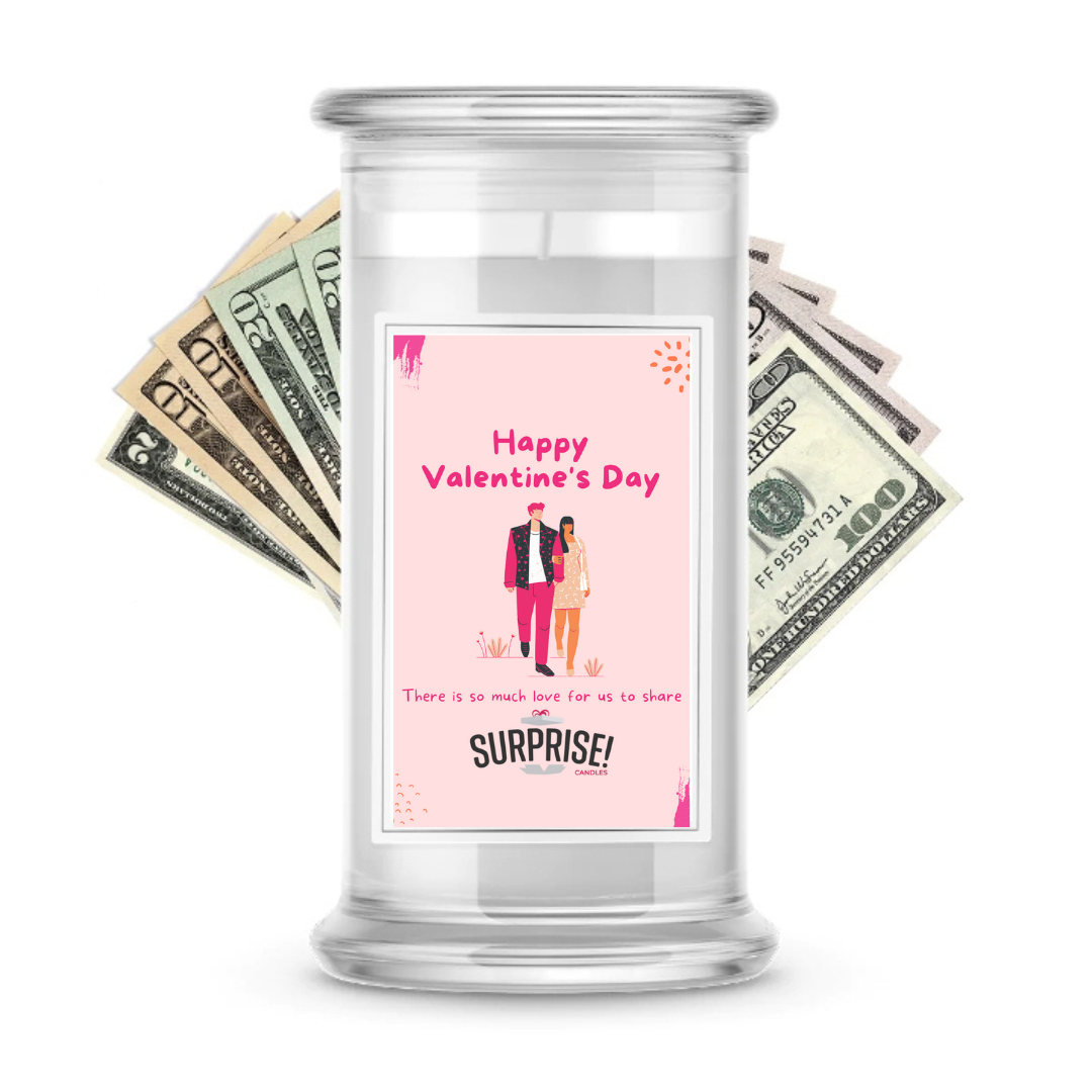 Happy Valentine's  Day | Valentine's Day Surprise Cash Candles