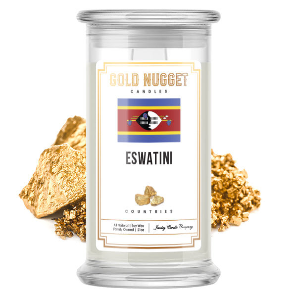 Eswatini Countries Gold Nugget Candles