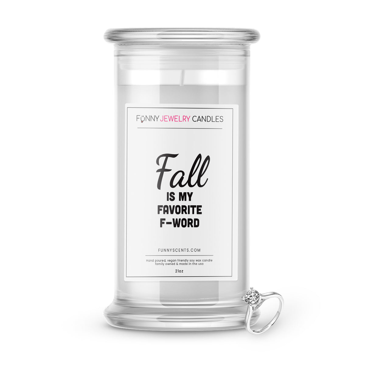 Fall Is My Favorite F-word Jewelry Funny Candles