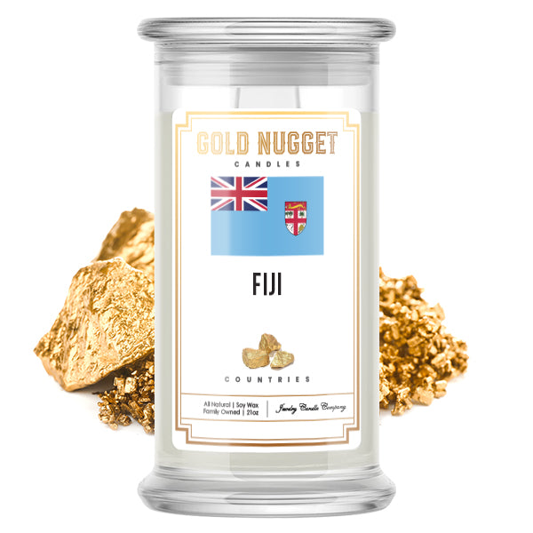 Fiji Countries Gold Nugget Candles