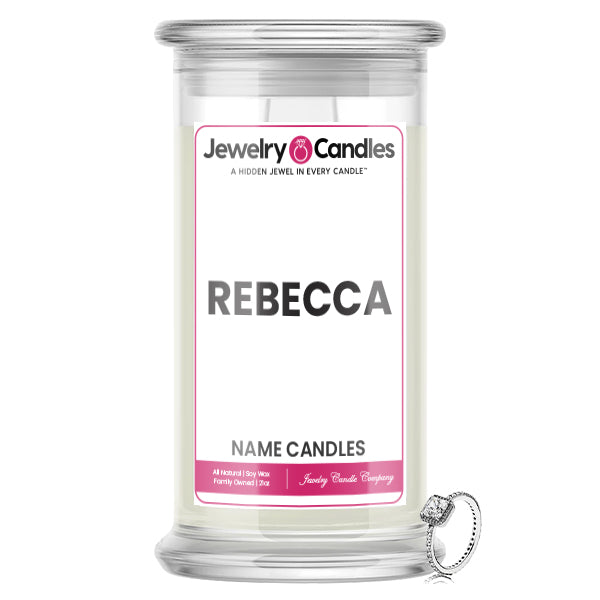 REBECCA Name Jewelry Candles
