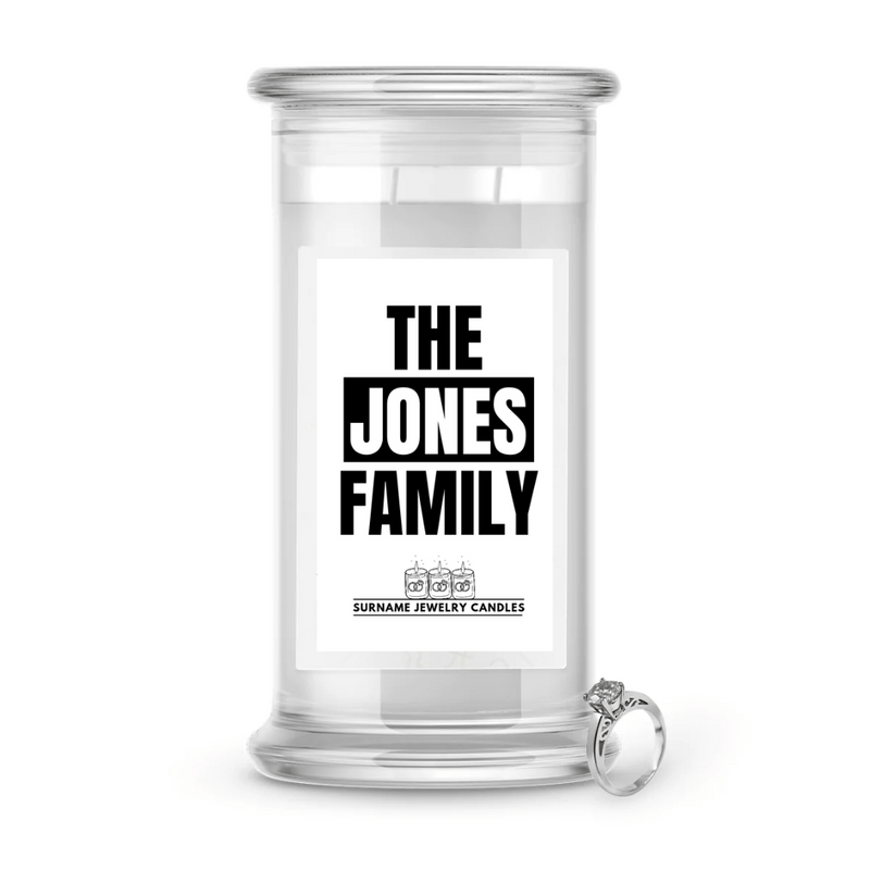 The Jones Family | Surname Jewelry Candles