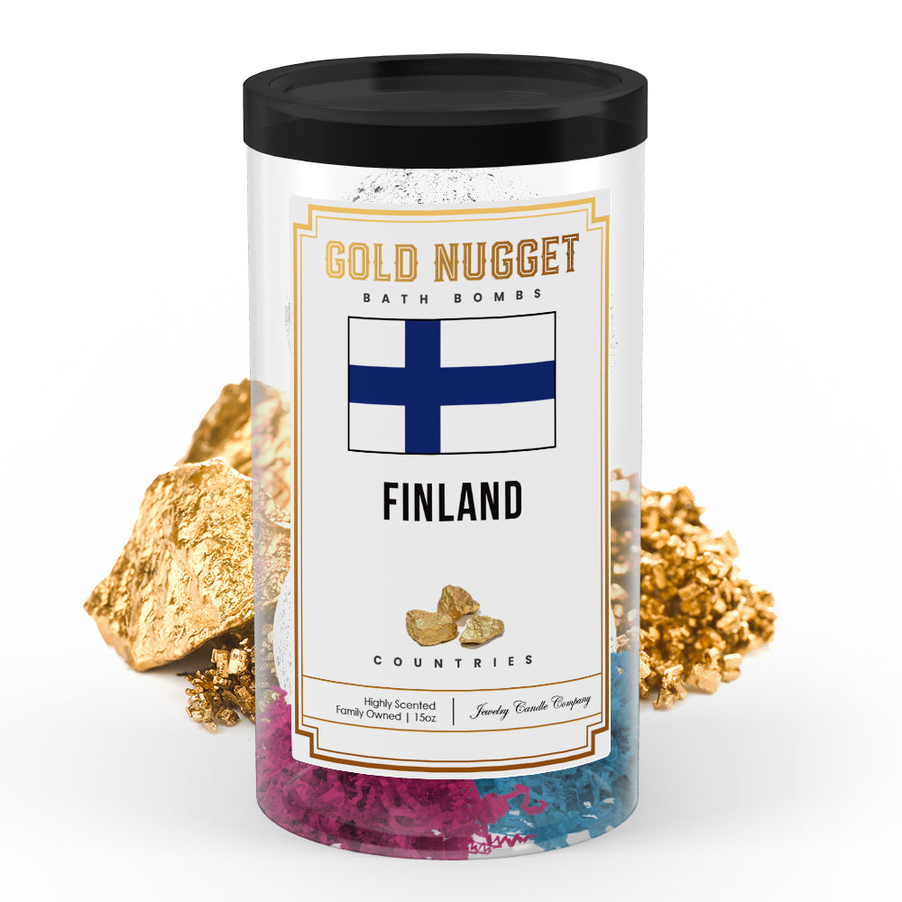 Finland Countries Gold Nugget Bath Bombs