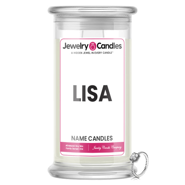 LISA Name Jewelry Candles