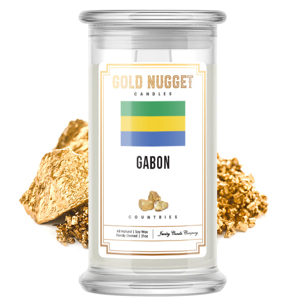 Gabon Countries Gold Nugget Candles