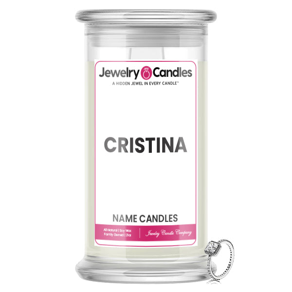 CRISTINA Name Jewelry Candles