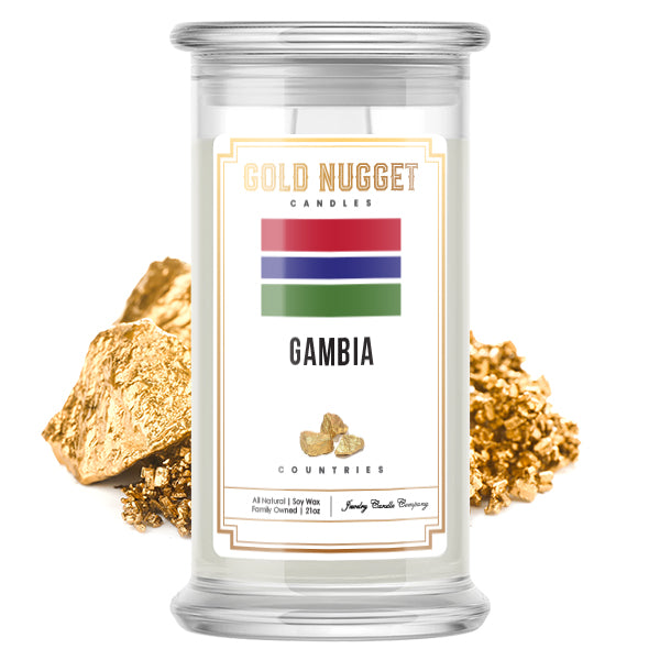 Gambia Countries Gold Nugget Candles