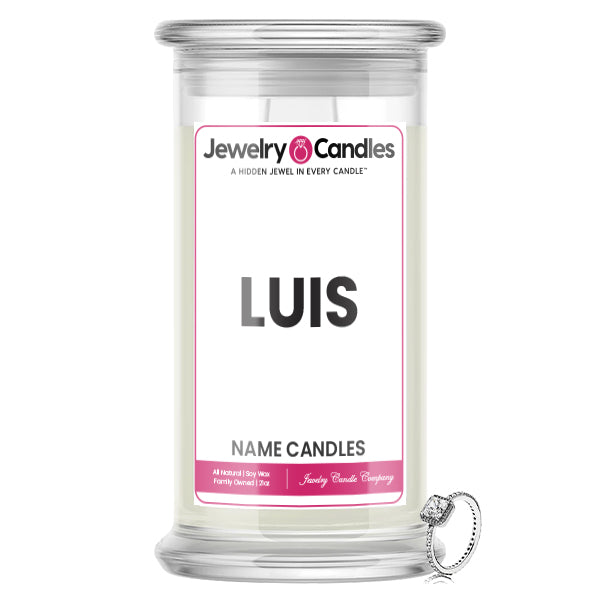 LUIS Name Jewelry Candles