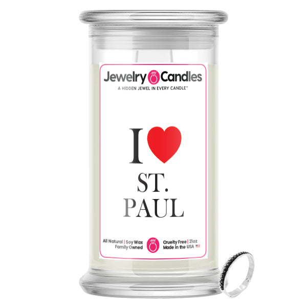 I Love ST.PAUL Jewelry City Love Candles