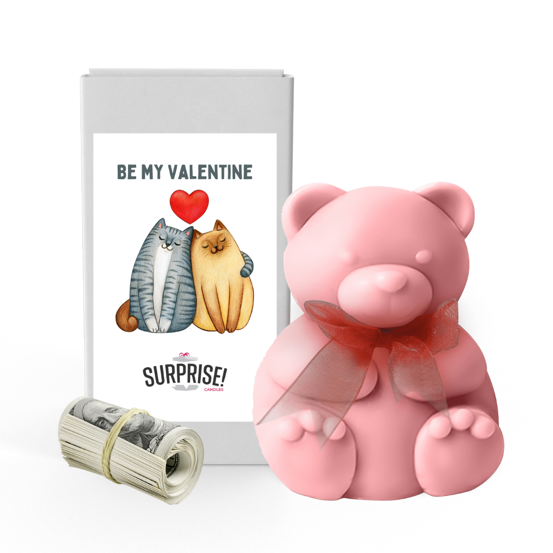 Be My Valentine | Valentines Day Surprise Cash Money Bear Wax Melts