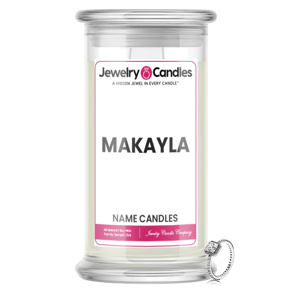 MAKAYLA Name Jewelry Candles