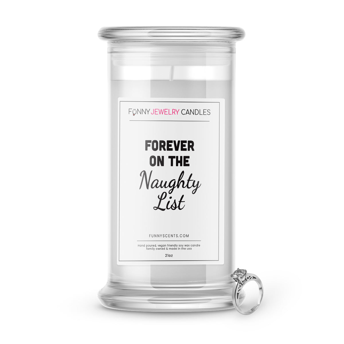 Forever On The Naughty List Jewelry Funny Candles