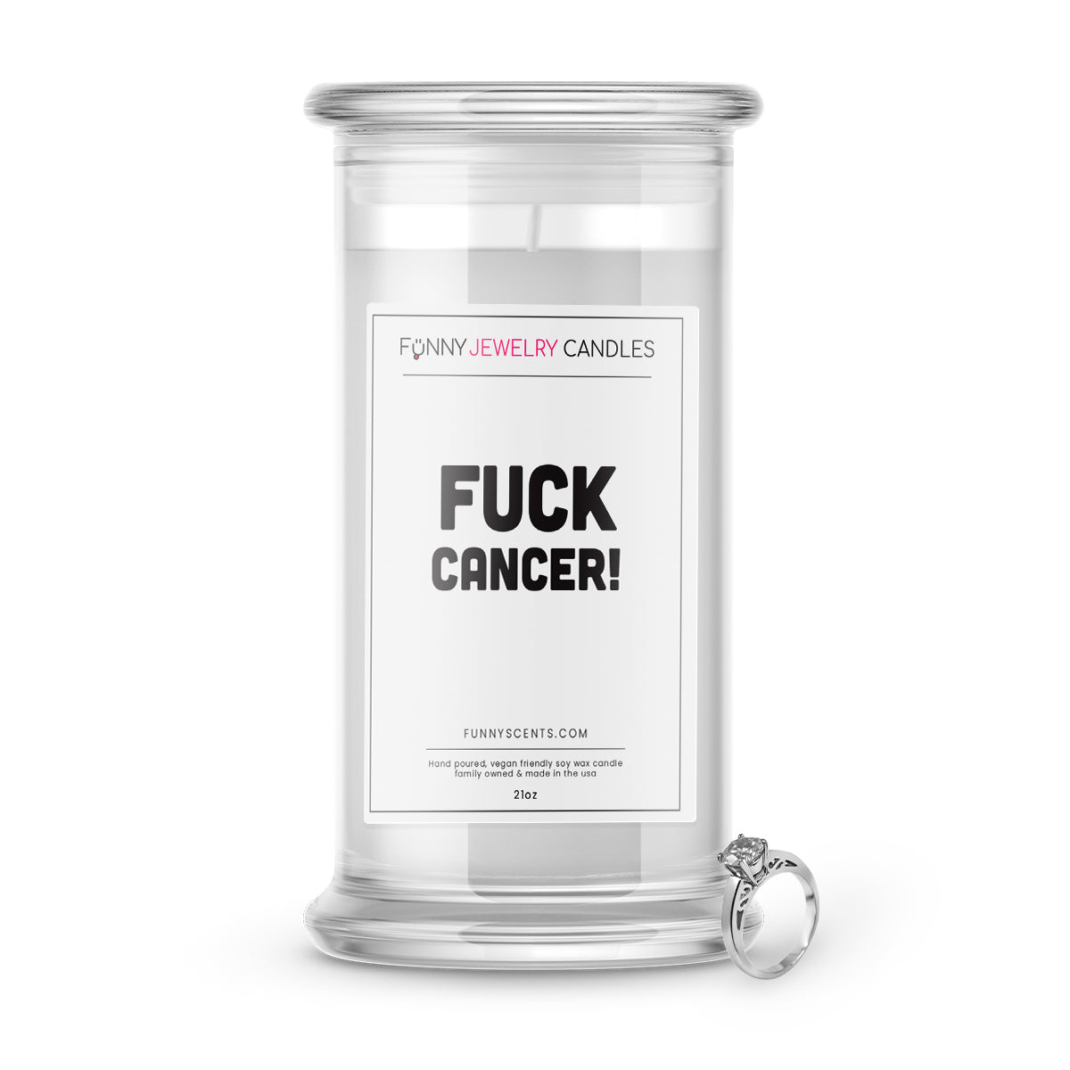 Fuck Cancer! Jewelry Funny Candles