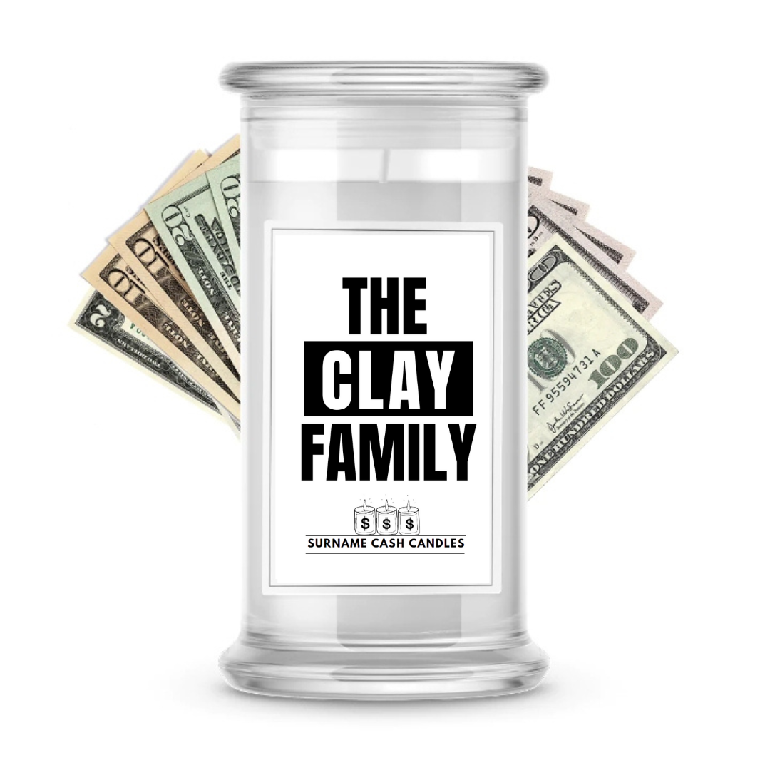 The Clay Family | Surname Cash Candles