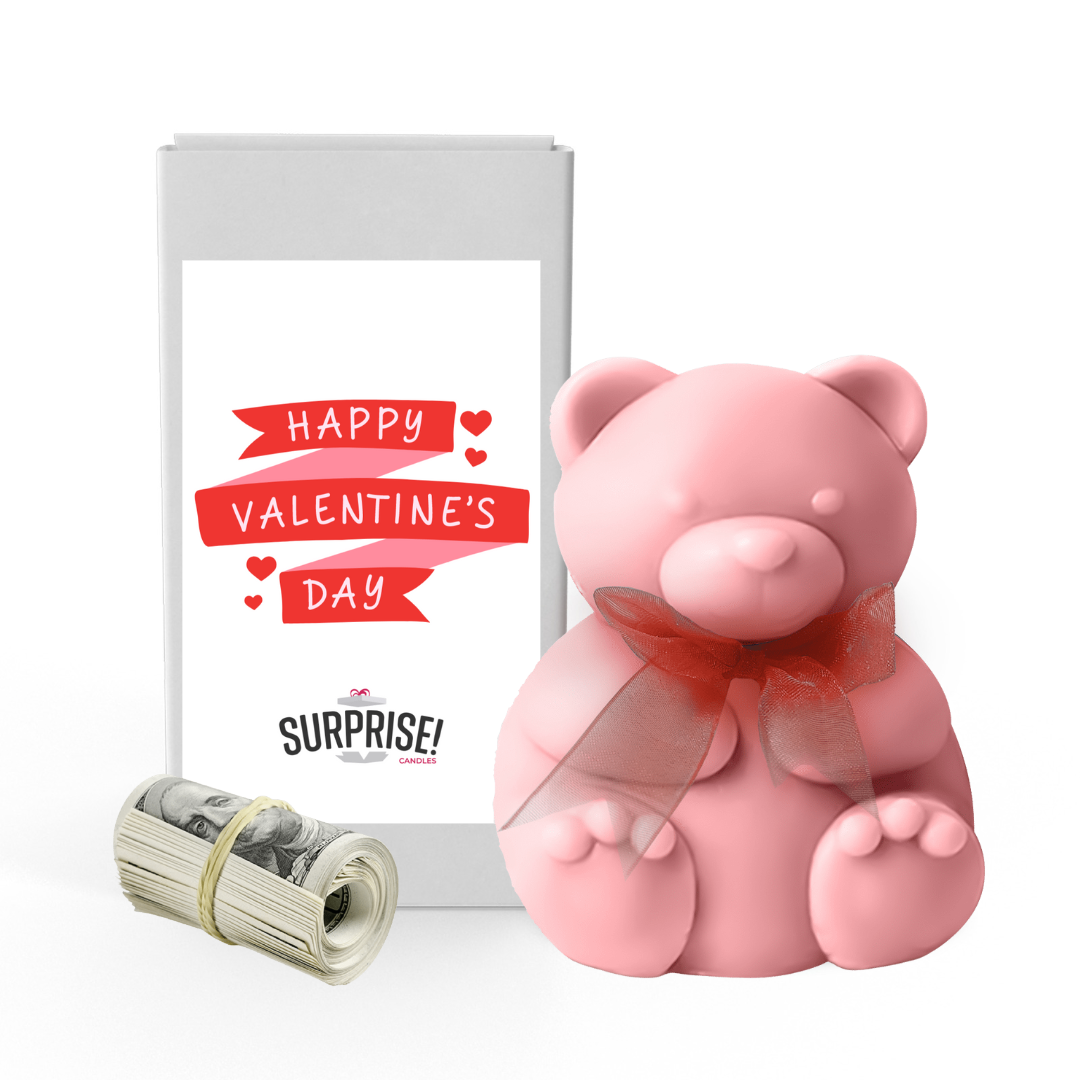 Happy Valentines Day 13 | Valentines Day Surprise Cash Money Bear Wax Melts