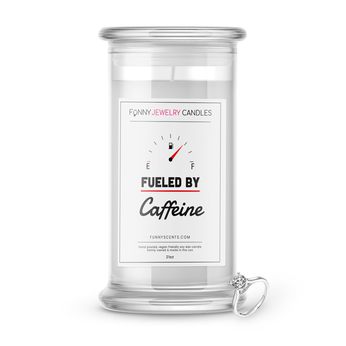 Fueled By Caffeine Jewelry Funny Candles