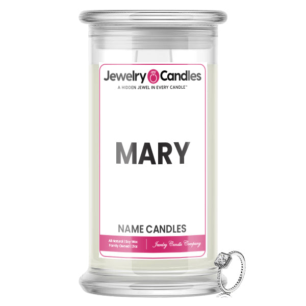 MARY Name Jewelry Candles