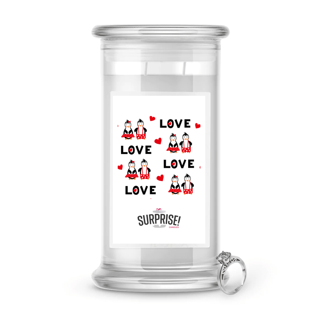 Love Love Love Love | Valentine's Day Surprise Jewelry Candles