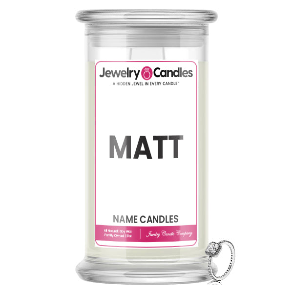 MATT Name Jewelry Candles