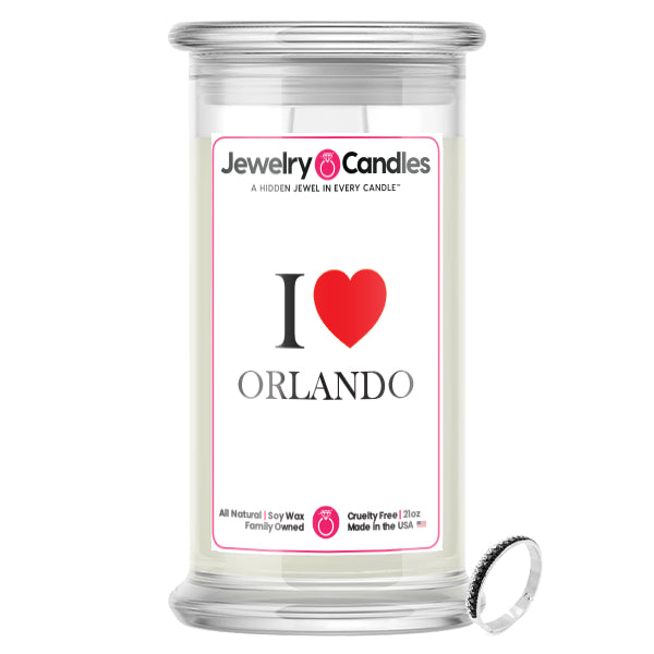 I Love ORLANDO Jewelry City Love Candles