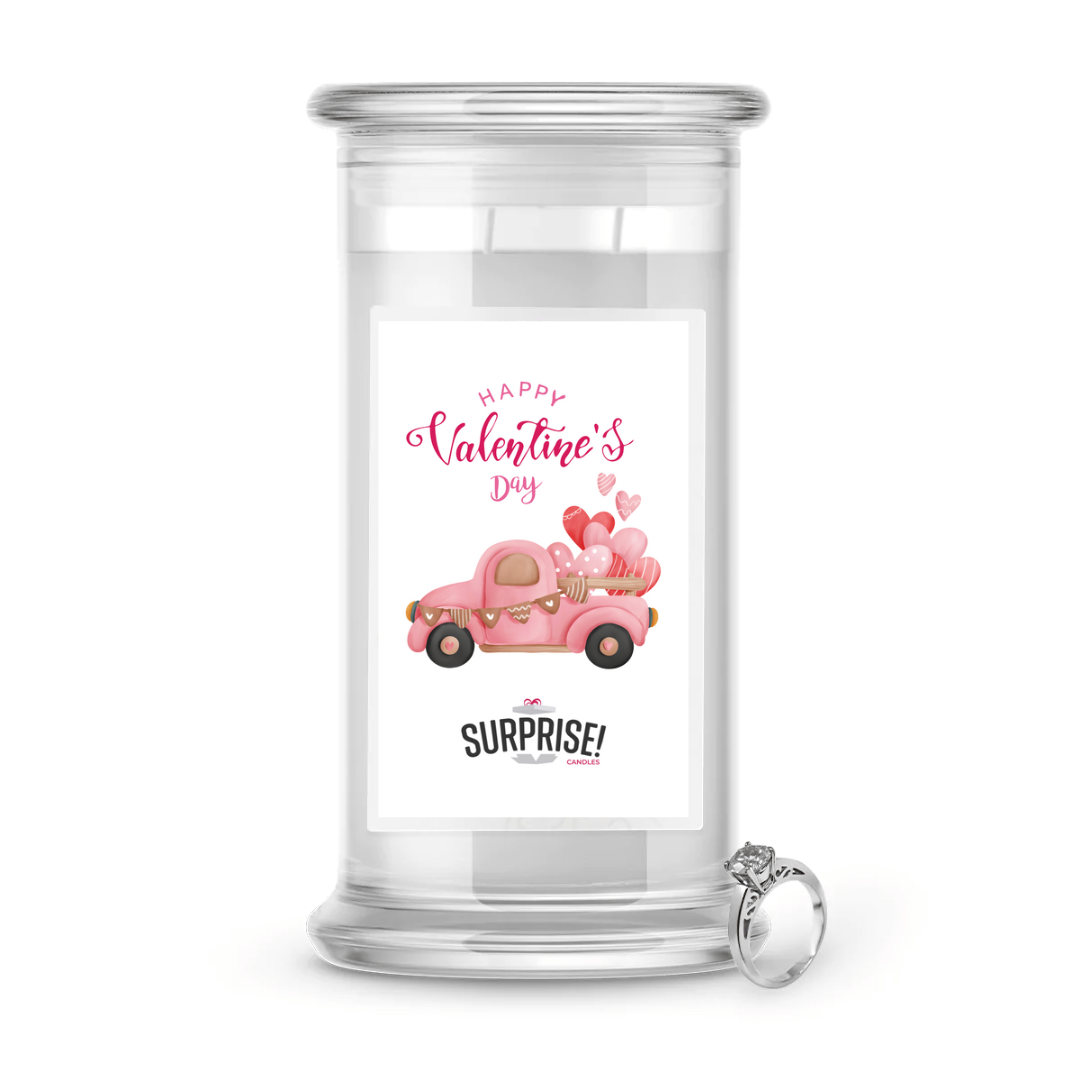 Happy Valentine's Day | Valentine's Day Surprise Jewelry Candles