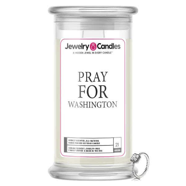 Pray For Washington Jewelry Candle