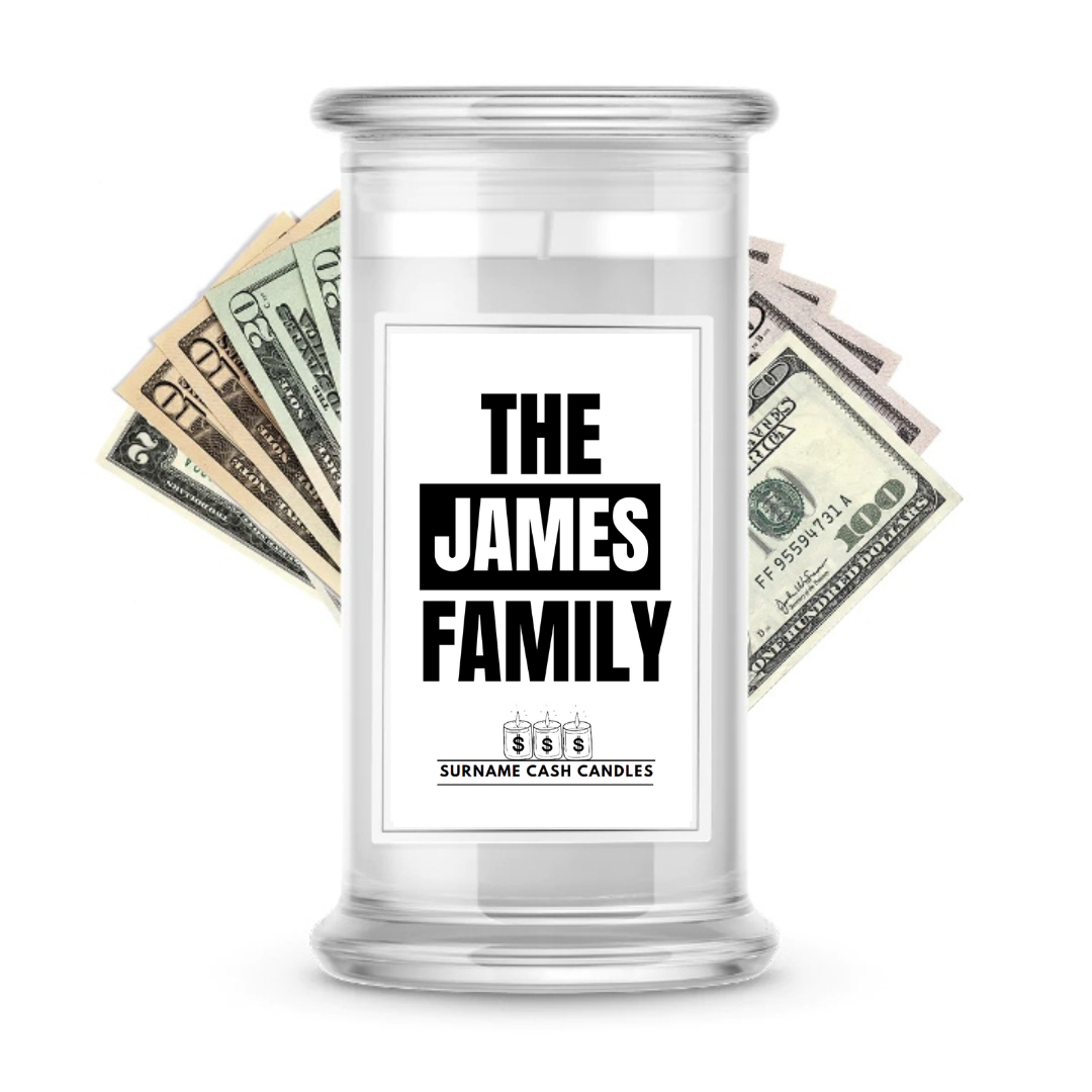 The James Family | Surname Cash Candles