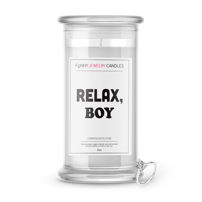 Relax, Boy Jewelry Funny Candles