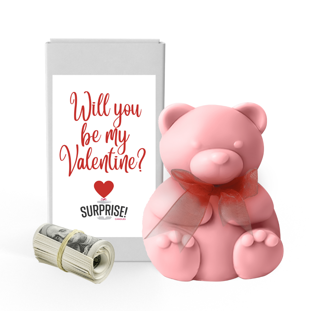 Will You be My Valentine?  | Valentines Day Surprise Cash Money Bear Wax Melts