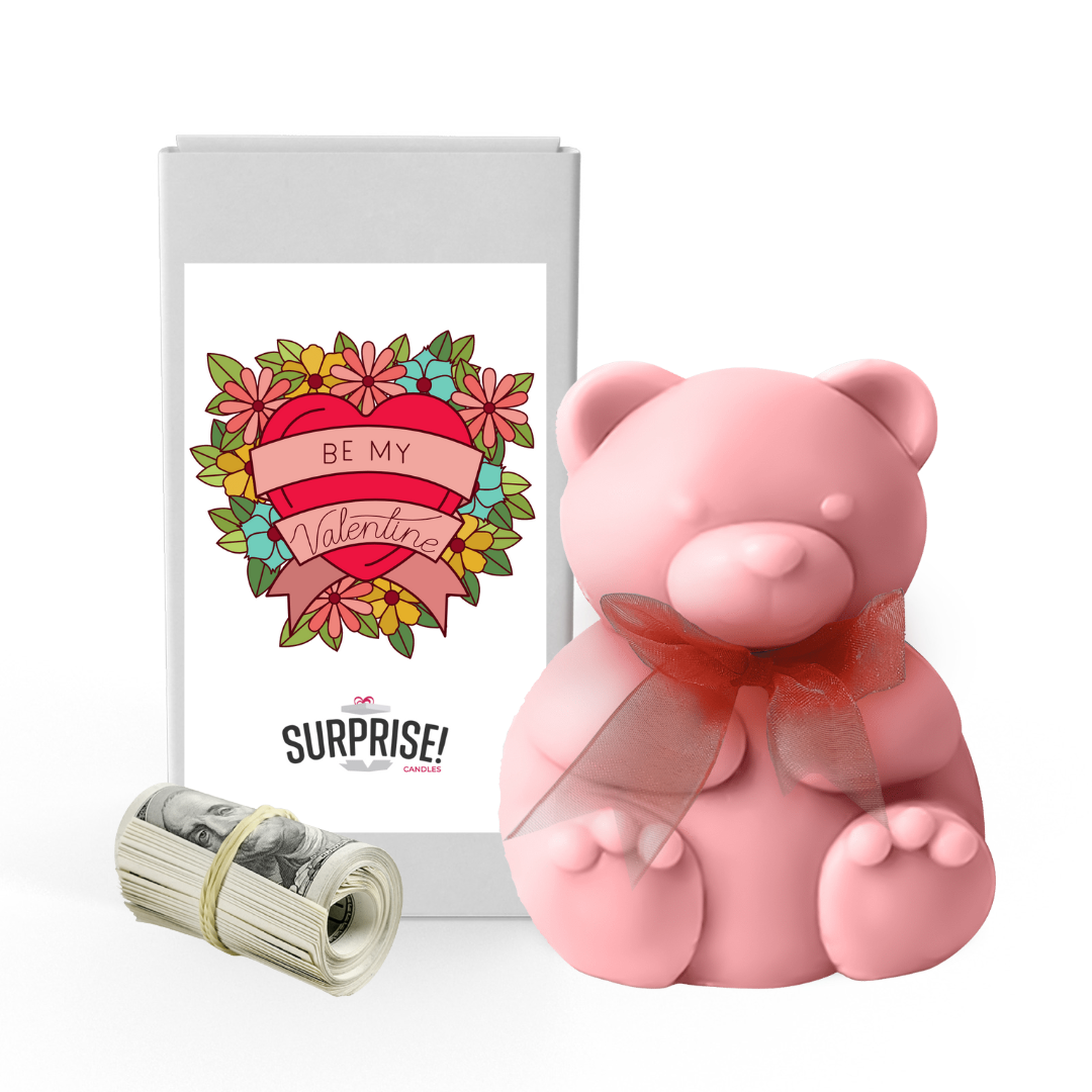 Be My Valentine | Valentines Day Surprise Cash Money Bear Wax Melts