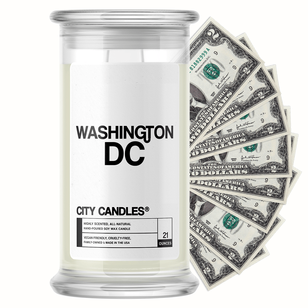 Washington DC City Cash Candle