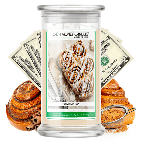 Cinnamon Bun Cash Money Candles