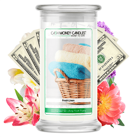 fresh linen cash money candles