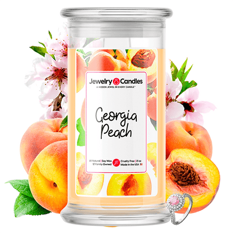 georgia peach jewelry candle