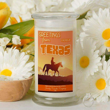 Greetings From Texas - Greetings From Candles-Greetings From Candles-The Official Website of Jewelry Candles - Find Jewelry In Candles!