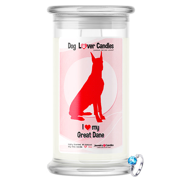 Great Dane Dog Lover Jewelry Candle