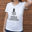 Black On White Keep Calm Short-Sleeve Shirt - Jewelry Clothing-Jewelry Apparel-The Official Website of Jewelry Candles - Find Jewelry In Candles!