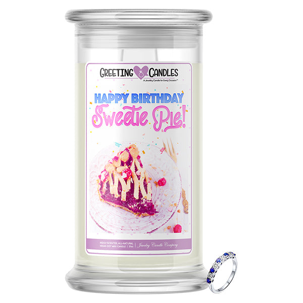 Happy Birthday Sweetie Pie! Jewelry Greeting Candle