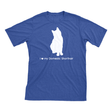 I Love My Domestic Shorthair | Must Love Cats® White On Heathered Royal Blue Short Sleeve T-Shirt-Must Love Cats® T-Shirts-The Official Website of Jewelry Candles - Find Jewelry In Candles!