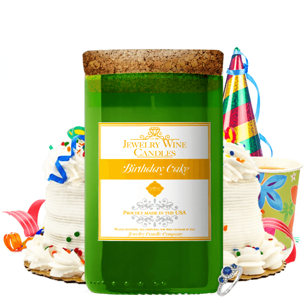 Birthday Cake | Jewelry Wine Candle®-Jewelry Wine Candles-The Official Website of Jewelry Candles - Find Jewelry In Candles!