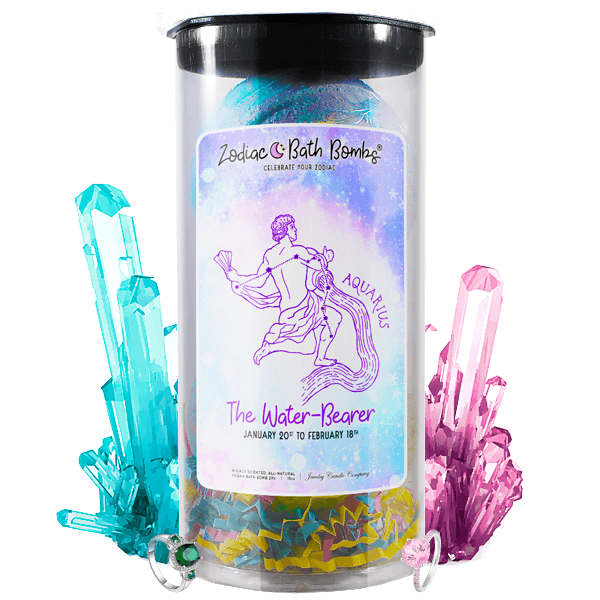 Aquarius | Jewelry Zodiac Bath Bombs-Zodiac Jewelry Bath Bombs®-The Official Website of Jewelry Candles - Find Jewelry In Candles!