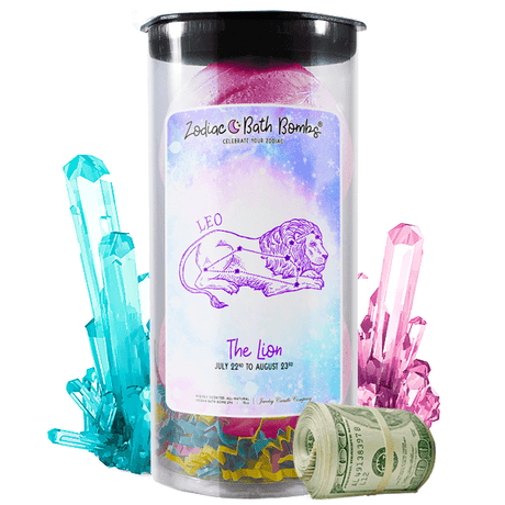 Leo | Zodiac Cash Bath Bombs-Zodiac Cash Bath Bombs-The Official Website of Jewelry Candles - Find Jewelry In Candles!