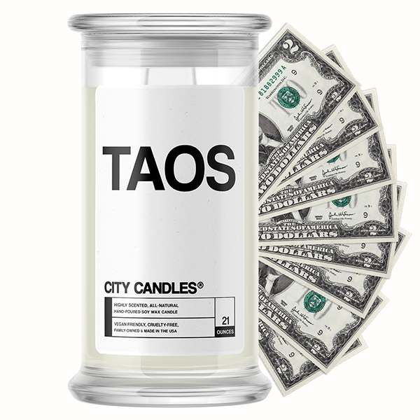 Taos City Cash Candle