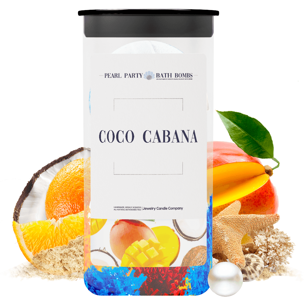 Coco Cabana Pearl Party Bath Bombs Twin Pack