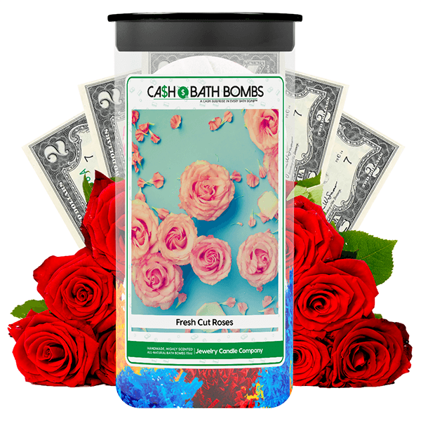 Fresh Cut Roses Cash Bath Bombs Twin Pack