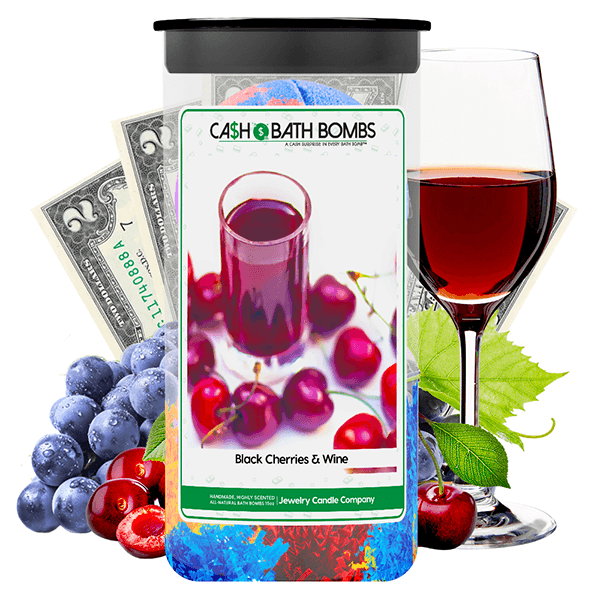 Black Cherries & Wine Cash Bath Bombs Twin Pack