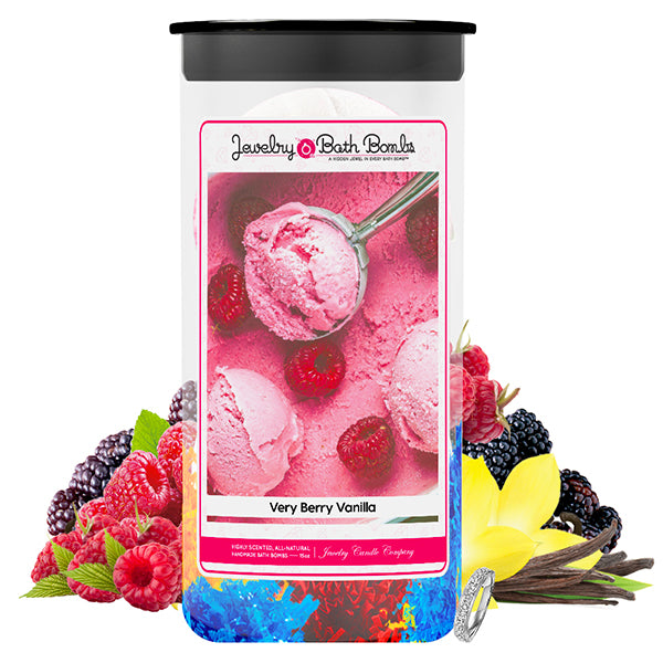 Very Berry Vanilla Jewelry Bath Bombs Twin Pack